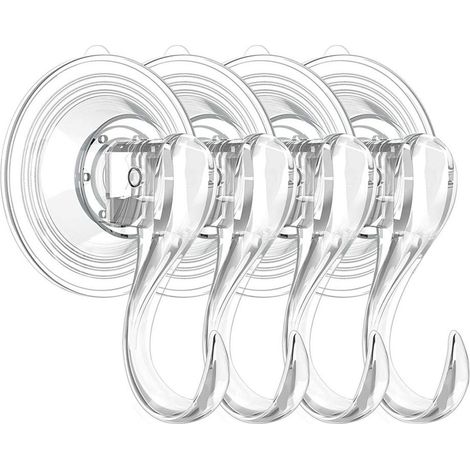 Petit crochet à ventouse transparent réutilisable et durable pour aspirateur (1/5)
