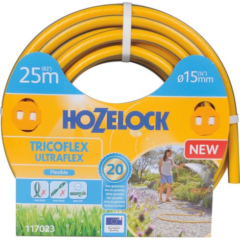 Tuyau d'arrosage Tricoflex Ultraflex - HOZELOCK - Tuyau diam 15mm 25m - Garantie 20 ans