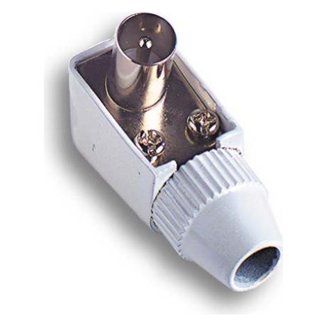 Fiche coaxiale A  angle droit FME Art 32.040 pour cA ble de tA lA vision TV
