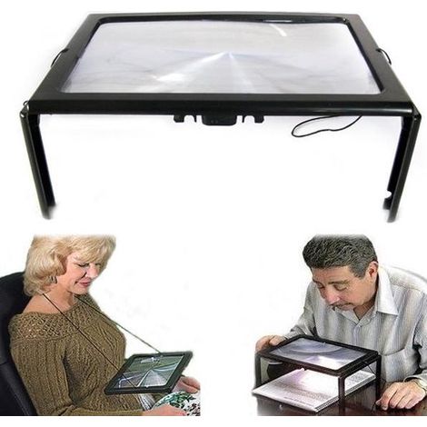 Loupe de bureau avec éclairage, lecture haute définition pour les personnes âgées, lentille de réparation et de remise en état. (1/5)