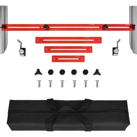 Outil de Gabarit de Marche D'escalier, Réglable Longueur Angle Alliage D'aluminium Outil Mesure D'escalier, Jauge D'escalier pour Supports D'escalier, Cloisons Séparation, Marchepieds, étagères (1/5)