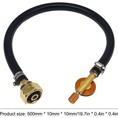 Adaptateur de remplissage monobloc pour bouteille de gaz longue russe, compatible avec les réchauds portables d'Europe de l'Est. (1/5)