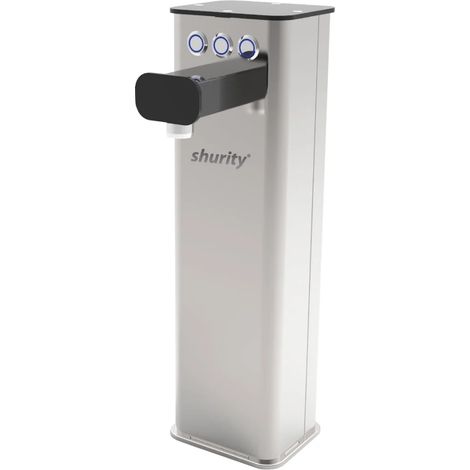 Colonnina meccanica 3 vie Shurity Kora con pulsanti Inox/Nera (1/3)