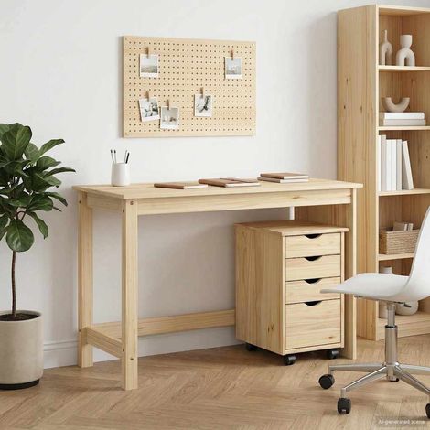vidaXL Set di Scrivania e Armadietto 2 pz Marrone (1/5)