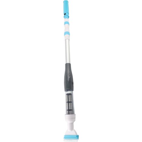 Petit aspirateur flexible à piles pour enlever les débris des piscines et nettoyer les sols, les murs et les escaliers. (1/5)