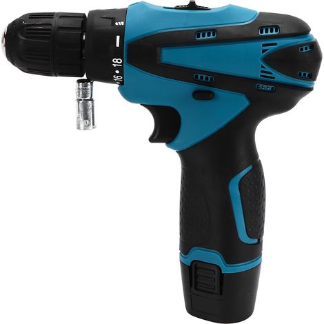 12V Cordless Lithium-ion Drill, Electric Screwdriver Set (Ships with Matching Battery) (Plug Voltage AC100-240V) US Standard (1/5)
