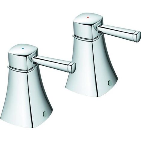 Paire de griffes Grandera 48325 Marquage bleu/rouge chromé