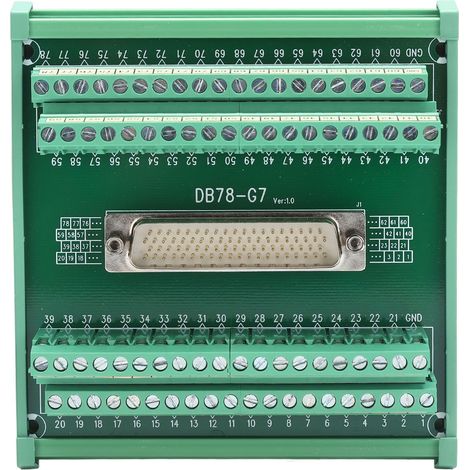Connecteur à bornes mâle DB78‑G7, module interface 60V CC, carte de dérivation pour panneau de contrôle (1/5)