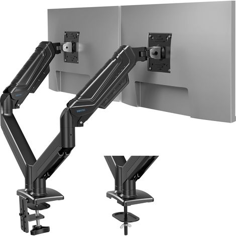 Support Ecran PC 2 Ecran Ressort à Gaz, 15-34 Pouces, 12 kg par Bras (1/5)