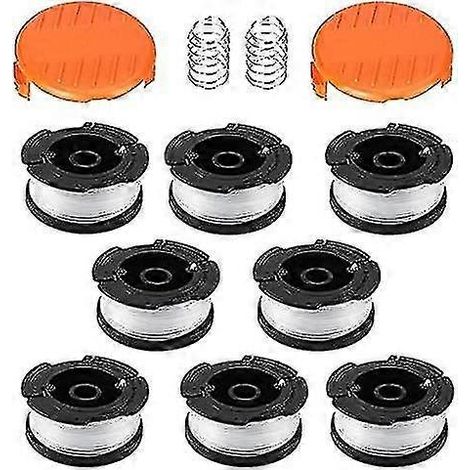 Bobine de rechange pour coupe-bordures Black+Decker AF-100 à alimentation automatique (6/8 bobines, 2 capots, 2 ressorts) (8 pièces) (1/2)