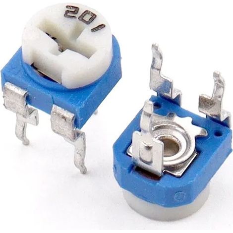 100PCS RM065 Blue And White Adjustable Resistor Boxed Kit 50 (1/4)