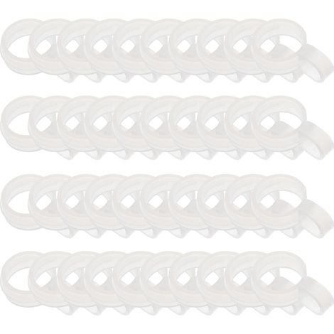 60 crochets à vis, plastique, blanc, pour balcon, à visser (1/5)