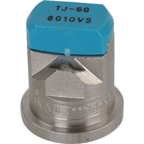 Boquilla anti-deriva venturi doble chorro plano TJ 80掳 10 azul claro acero inoxidable TeeJet TEEJET TJ608010