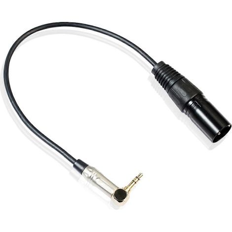 Câble adaptateur XLR, mâle vers femelle, adapté aux microphones et aux équipements audio, revêtu pour une durabilité et une résistance à l'abrasion accrues. (1/5)