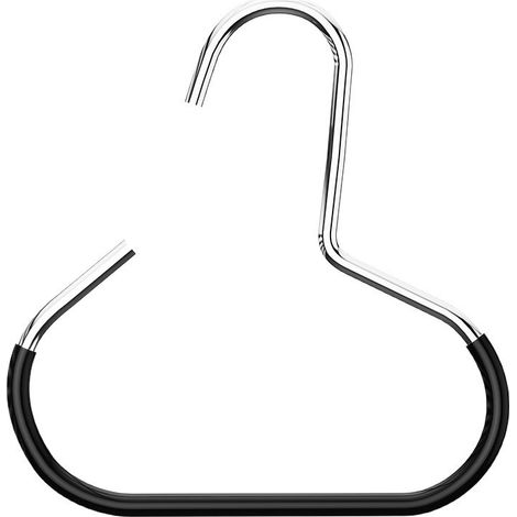 8 Porte-Écharpes avec Cintres Range Cravates et Ceintures Anti-Glissement Noir et Blanc (1/5)