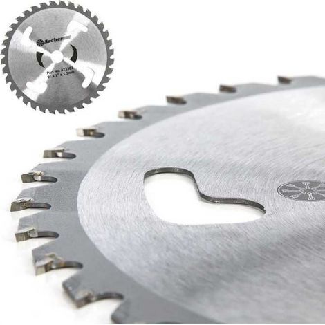 Lame débroussailleuse disque carbure tungstène 4 aérations 36 dents Ø 230 mm x 1,3 mm Alésage 25,4/20 mm (1/4)