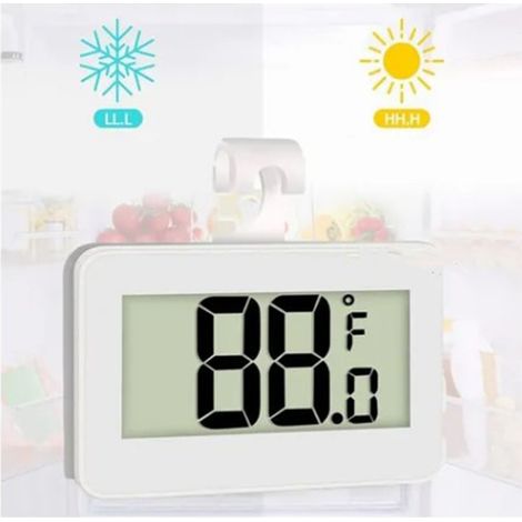 Weißes digitales Thermometer für Gefrierschrank und Kühlschrank, Mini, präzise, energieeffizient, für den Hausgebrauch (1/5)