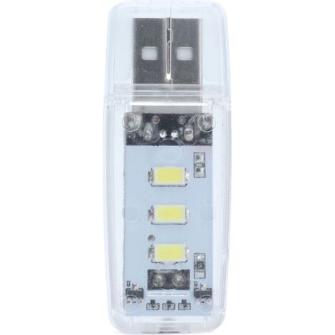 Lampe USB portable mini veilleuse à détection lumineuse, éclairage économique pour ordinateur, réaction sensible. (1/5)