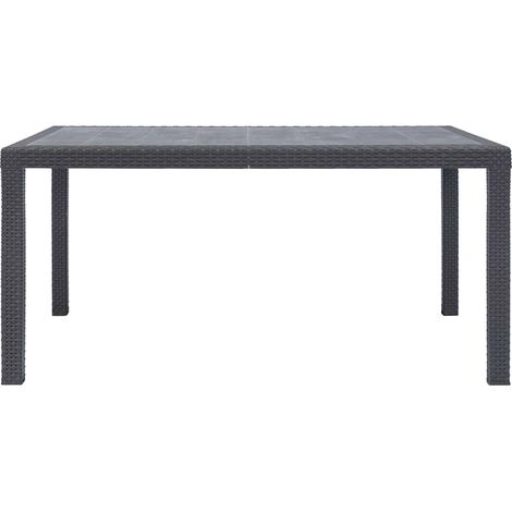 Maison Exclusive - Gartentisch Braun 150x90x72 cm Kunststoff Ratt (1/5)