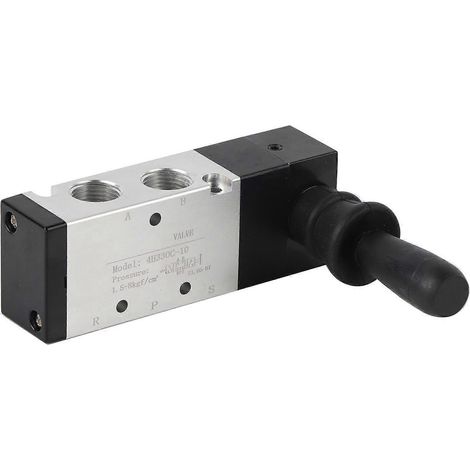 Pneumatisches Handsteuerventil, 5 Anschlüsse, 3 Positionen, Handhebelventil, 00,8 MPa (4H330C-10)