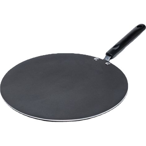 Cette poêle antiadhésive avec poignée est parfaite pour faire des crêpes, des œufs au plat, des steaks, des pancakes et des tortillas. (1/5)