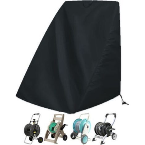 Housse de protection pour dévidoir de tuyau d'arrosage, housse de protection portable anti-poussière pour chariot de tuyau d'arrosage, housse de support de tuyau d'arrosage robuste (1/5)