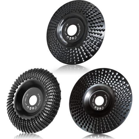 Disque Bois Meuleuse 125mm, 3 Pièces Disques de Meulage pour Façonner, Meuler et couper. Roues pour Meuleuse d'angle (1/5)