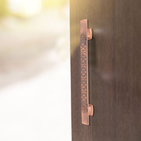 2 ensembles/vente de portes en bois de style européen en bronze antique avec grandes poignées pour villas, portes assorties, portails rétro, appartements, hôtels, grandes poignées à montage en surface (1/5)