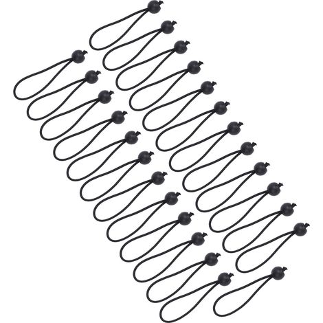 25 pièces boules élastiques 15cm 3.5mm corde élastique Bungie cordon pour Camping tente stockage bâche auvent arrimage (1/5)