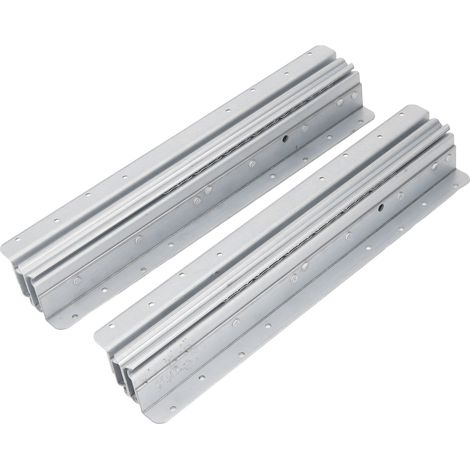 1 Paar silberne Unterflur-Schubladenschienen, Tragkraft 120 kg (265 lb), Auszugslänge 1000–1900 mm (1/5)