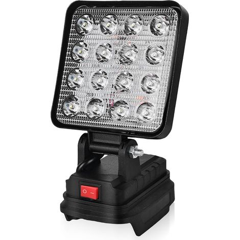 Projecteur Led Rechargeable Lampe, Rechargeable avec USB, Portable Phare de Travail Sans Fil, pour Réparation Automobile, Urgence, Camping (1/5)