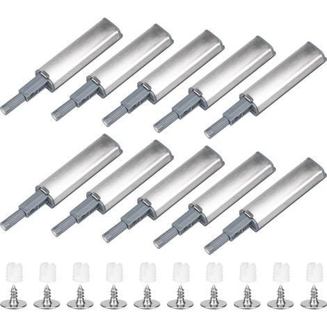 10 Stück Push-to-Open-Magnet-Schranktürdämpfer, magnetischer Schubladen-Schranktürverschluss für Schranktüren, Schubladen, Möbel und Schränke
