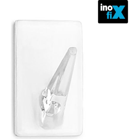 Klassischer transparenter Klebeaufhänger 2075-0-000 Blister 4 Einheiten INOFIX