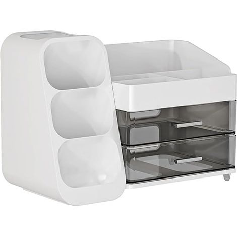 Boîte de Rangement de Maquillage de Style Tiroir, Organisateur de Dortoir, Cosmétiques en Plastique, Soins de la Peau, Coiffeuse, Bureau, Articles Divers (1/5)