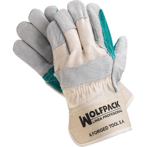Amerikanische Handschuhe mit verstärkter Handinnenfläche aus Spaltleder (Paar) (1/2)