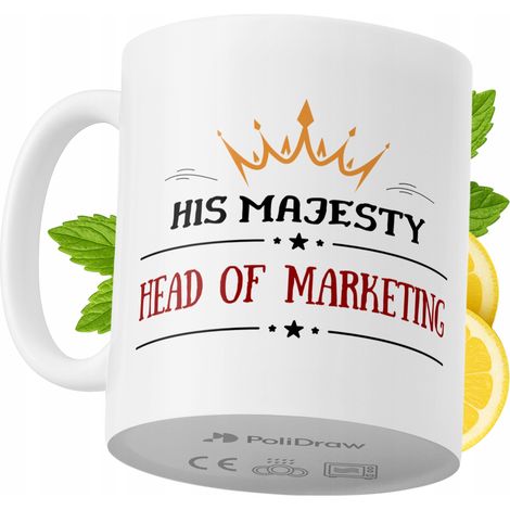 Lustige Kaffeetasse mit witzigem Textdesign für Marketingleiter – ideal für Geburtstage, Namenstage, Feiertage und besondere Anlässe. Hochwertige Tasse für Homeoffice und Arbeit. Farbe: Weiß, 330 ml.