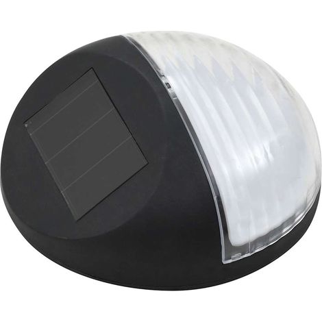 Maison Exclusive - Lampade Solari da Parete da Esterni a LED 12 pz Rotonde Nere (1/5)