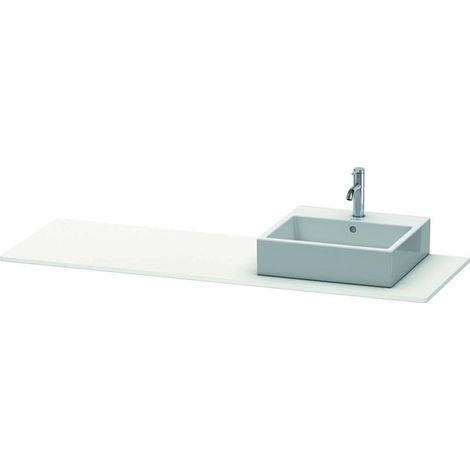 Duravit XSquare Konsole, 1 Ausschnitt rechts, 1600x16x550mm, (1/5)