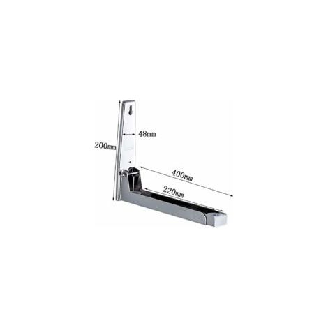 Mensola da cucina in acciaio inox, supporto per microonde in acciaio inox 304 - Crezuo