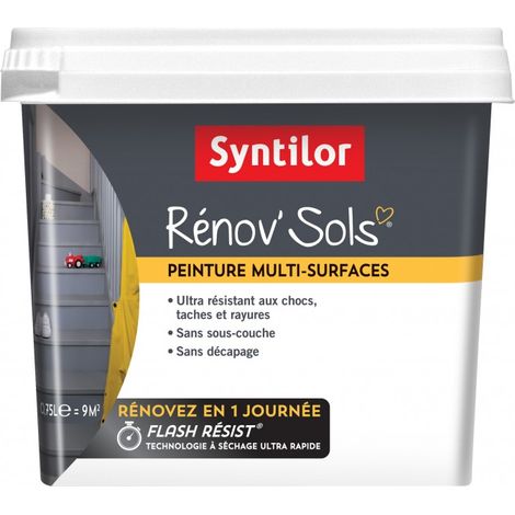 Peinture, carrelage et bois Renov sol SYNTILOR, blanc satiné, 0.75L