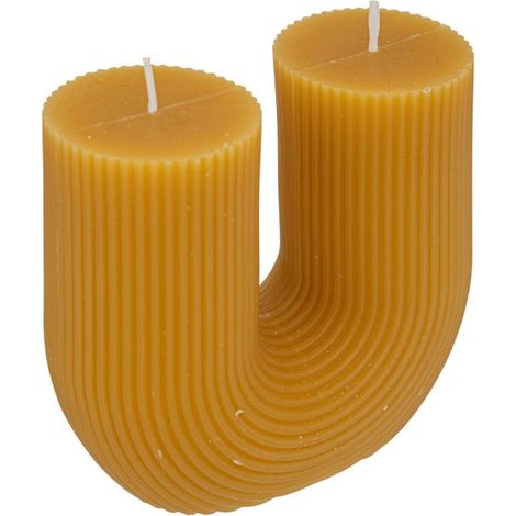 Bougie Design "Demi" 400g Moutarde (1/2)