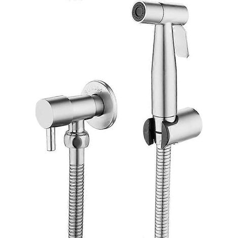 Douchette de toilette en acier inoxydable, kit de douchette pour bidet, douchette de toilette pour robinet (1/5)