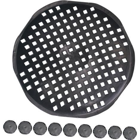 CCYKXA  10 Pieces Bonsai Pot Drainage Mats, Flower Pot Drainage Mats, Plastic Base Mats for Plants