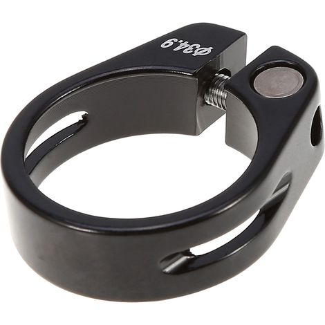 Collier de selle noir en alliage d'aluminium 34.9mm pour vélo VTT, fixation de tige de selle (1/5)