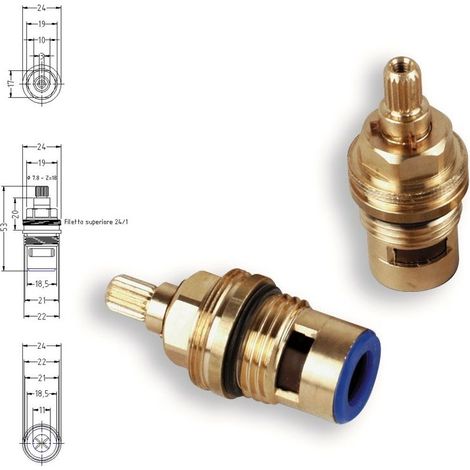 Vitone 1/2" ceramico 90° asta mm.19.5-br.7.8x18-dx 802400OL907.818