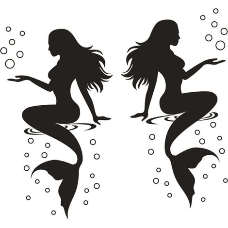 Stickers muraux adhésifs ORFOFE motif nymphe de la mer Noire (1/5)
