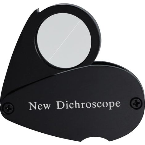 Nouveau Dichroscope de Poche pour Test de, Lentille de 21 mm de Diamètre, Lumière Blanche, Pliable, Lentille Transparente, Dichroscope pour Pierres Précieuses (1/5)