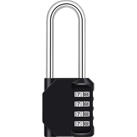 Cadenas à combinaison étanche à 4 chiffres, cadenas extérieur résistant aux intempéries pour écoles, gymnases et casiers