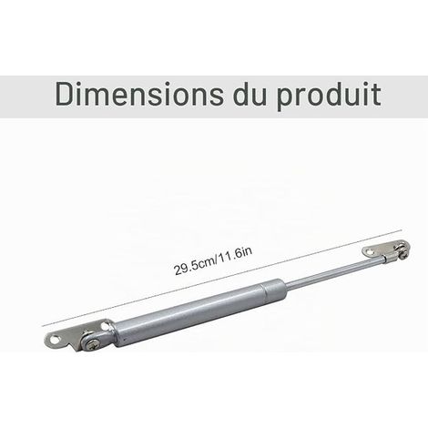 Vérin à Gaz Verin Meuble Hydraulique Ressort Amortisseurs à Gaz porte Armoire de Cuisine Bras Pneumatique Levage porte Armoire Meuble Cuisine Amortisseur Charniè（100N ） (1/2)