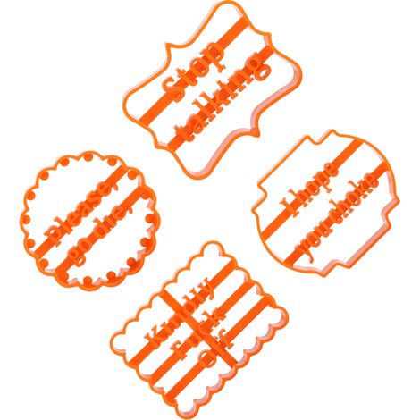Ensemble de 4 moules à biscuits robustes, durables, sûrs, faciles et pratiques à utiliser soi-même, avec emporte-pièces amusants pour enfants (1/5)
